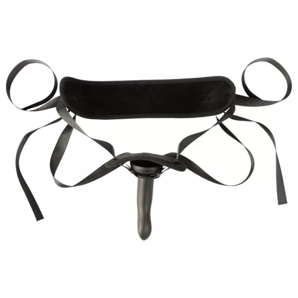 Sei Mio - strap-on dildo com arnês - 15cm - preto
