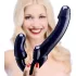 Strap U Revolver - dildo com cinta sem alça - preto