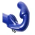 Strap U Revolver II - vibrador com cinta dupla penetração - silicone azul