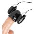 Trinity - Vibrador com capa dupla (preto-prata)