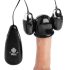 Trinity - Vibrador com capa dupla (preto-prata)