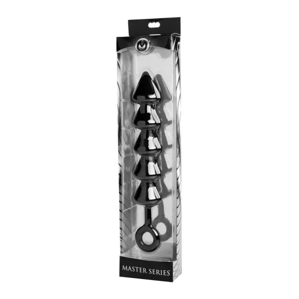 XR Brands - Spades - dildo anal com contas (preto)