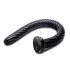 Hosed - Dildo anal com ventosa - Espiral flexível - Preto - 19 cm