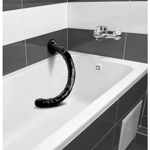Hosed Anal Snake 19 - dildo anal com ventosa - preto