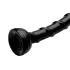 Hosed Swirl - consolador anal fino - silicone preto - 18 cm
