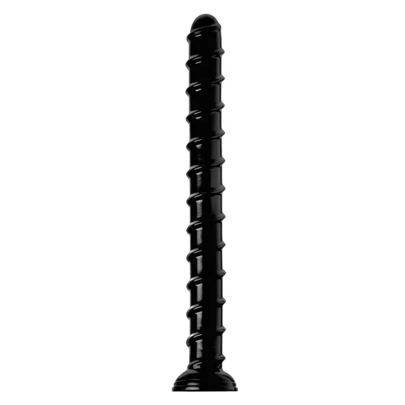 Hosed - dildo anal - longo e flexível - preto 18 cm