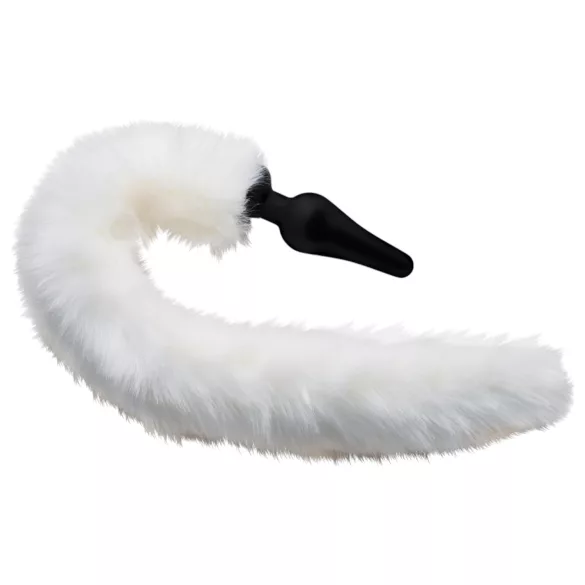 TAILZ - plug anal cauda de raposa com tiara - preto e branco
