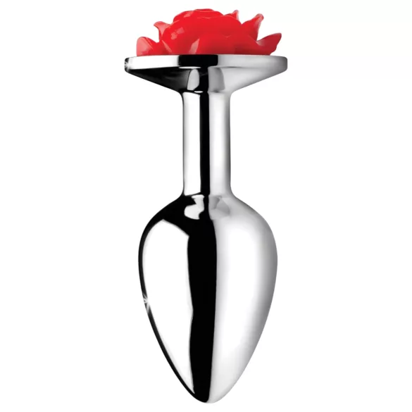 Booty Sparks - plug anal com rosa (prateado)