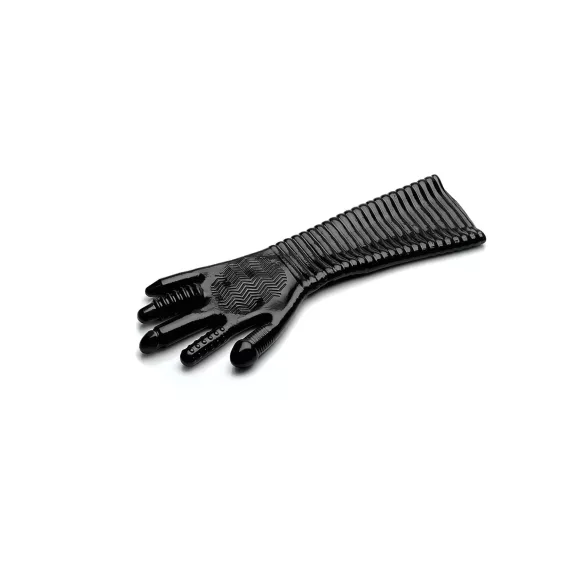Pleasure Fister - luva fisting texturizada - silicone preto