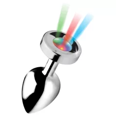 Booty Sparks - plug anal luminoso - grande - prata