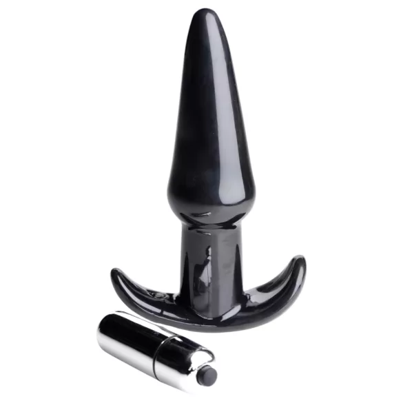 Frisky Smooth - vibrador anal - silicone preto