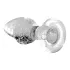 Booty Sparks Glow in the Dark S - plug anal de vidro (transparente)