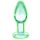 Plug Anal Vidro Transparente Luminoso - Tamanho L