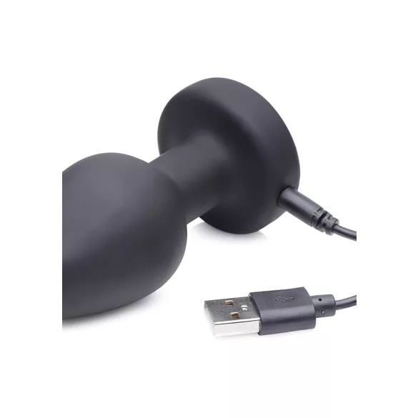 XR Brands - Zeus - vibrador anal E-Stim com controlo remoto (preto)