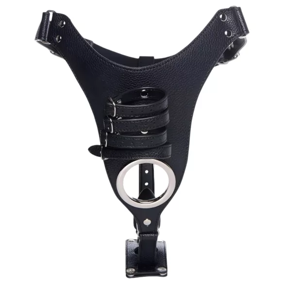 Strict - cinto de castidade masculino com plug anal - preto