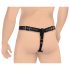 Strict - Cinto de Castidade Masculino com Plug Anal (preto)
