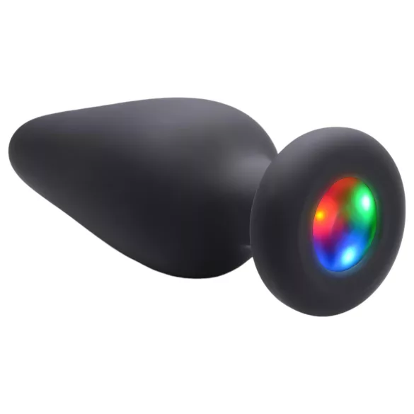 Booty Sparks - plug anal luminoso - silicone preto