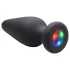 Booty Sparks - plug anal luminoso - silicone preto