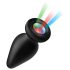 Booty Sparks - plug anal iluminado de silicone (preto)