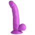 XR Brands POP - Dildo com ventosa e escroto - 19 cm (roxo)