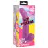 XR Brands POP - Dildo com ventosa e escroto - 19 cm (roxo)