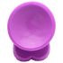 XR Brands POP - Dildo com ventosa e escroto - 19 cm (roxo)