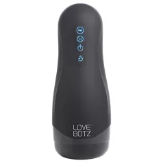   Lovebotz - masturbador masculino sucção e vibração à prova d'água - preto