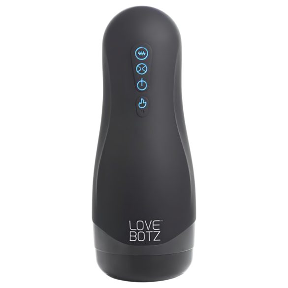 Lovebotz Auto Milker - Masturbador à prova d'água com sucção e vibração (preto)