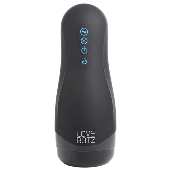 Lovebotz - masturbador masculino sucção e vibração à prova d'água - preto