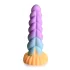Creature Cocks Mystique - dildo unicórnio - 21cm - roxo e amarelo
