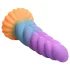 Creature Cocks Mystique - dildo unicórnio - 21cm - roxo e amarelo