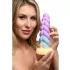 Creature Cocks Mystique - dildo unicórnio - 21cm - roxo e amarelo