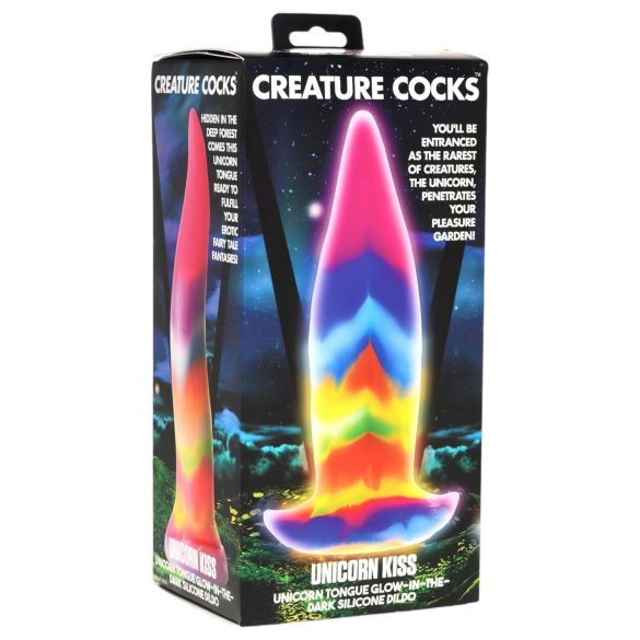 Língua de Criatura - Dildo de Silicone Iluminado - 21cm