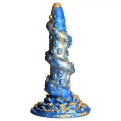   Creature Cocks Kraken - dildo tentáculo espiral - 21cm - dourado azul