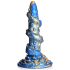 Tentáculo da Criatura Kraken - Dildo Espiral - 21cm (dourado-azul)
