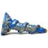 Tentáculo da Criatura Kraken - Dildo Espiral - 21cm (dourado-azul)