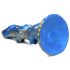 Tentáculo da Criatura Kraken - Dildo Espiral - 21cm (dourado-azul)