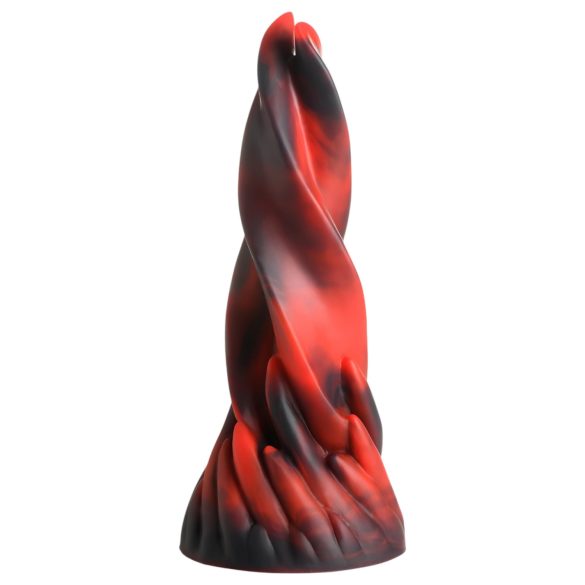 Beijo Infernal: Dildo Torcido 19cm (Vermelho)