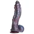 Creature Cocks Hydra - dildo realístico silicone 27cm - roxo