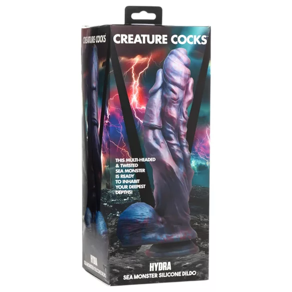 Creature Cocks Hydra - dildo realístico silicone 27cm - roxo