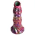 Creature Cocks Larva - ovipositor dildo alienígena - silicone arco-íris