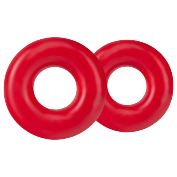 Kit Duradouro: Anéis para Pênis (Vermelho)