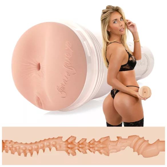 Fleshlight Bonnie Blue Zero - masturbador anal (cor natural)