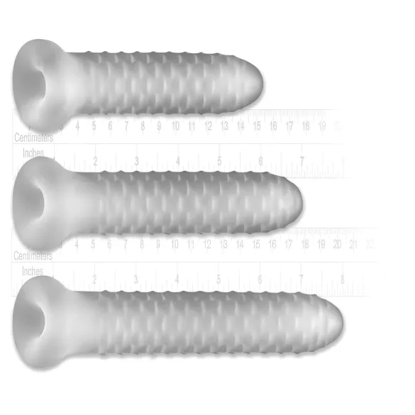 Fat Boy Checker Box - capa peniana - textura quadriculada - 15cm branco