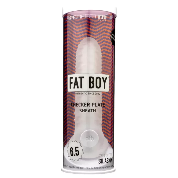 Fat Boy Checker Box - capa peniana 17cm - branco