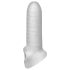 Capa Peniana Fat Boy Micro com Ranhuras (15cm) - Branco