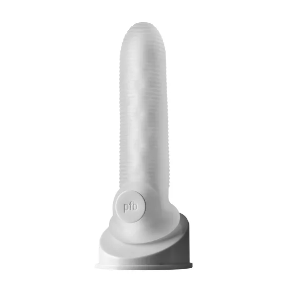 Fat Boy Micro Ribbed - capa peniana texturizada - 17cm - branco