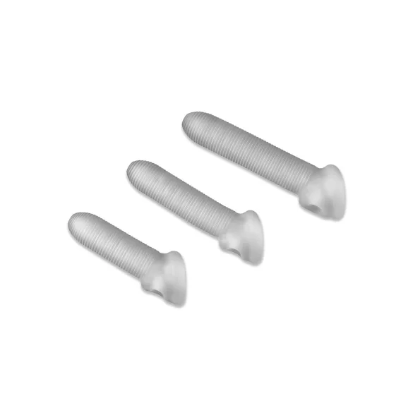 Fat Boy Micro Ribbed - capa peniana texturizada - 17cm - branco