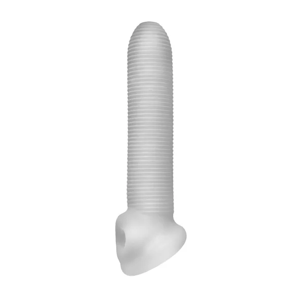 Fat Boy Micro Ribbed - capa peniana texturizada - 19cm - branco