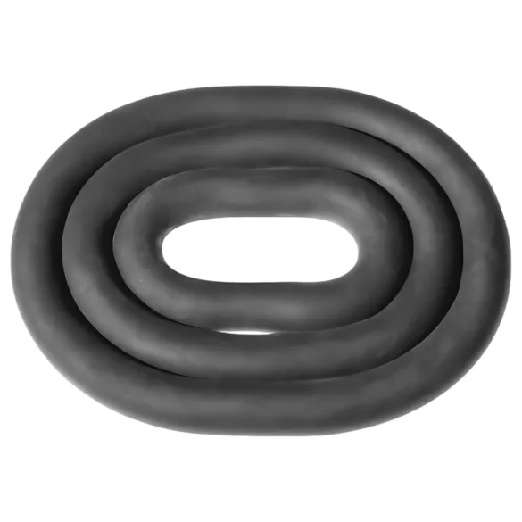 Perfect Fit Ultra Wrap - anel peniano grosso kit - silicone preto (3 unidades)